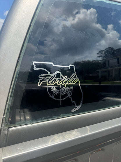Florida Boy Chrome Sticker