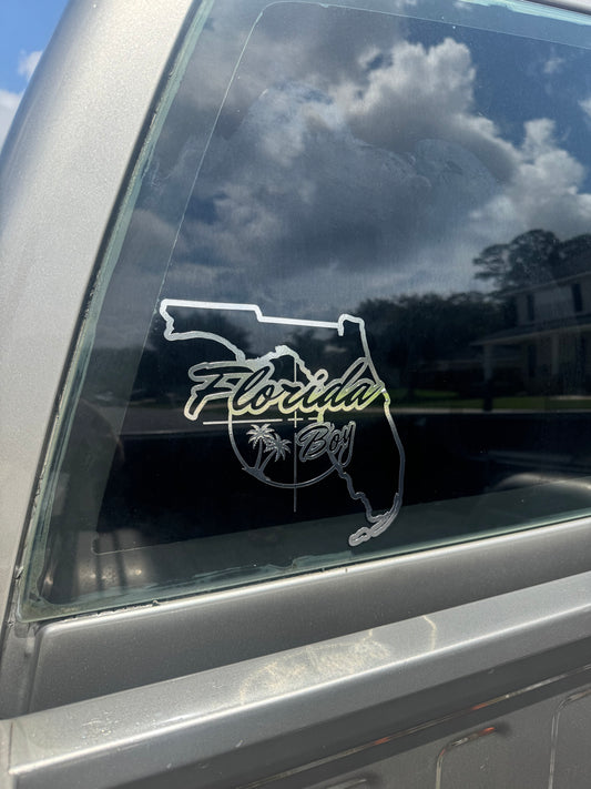 Florida Boy Chrome Sticker